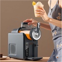 Slushie Machine No Ice Needed, Slushie Machine for Home,6 Pre Set Programs, Auto Clean Function, 2 in 1 Soft Serve Ice Cream & Commercial Drink Machine with LED Display Gray