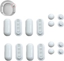16 Pack Toilet Seat Bumper Pads Kit Bidet Lid Attachment Push-in Replacement Buffer Spacer Anti-noise Cushion Pad Cover for Starck 3 X Overpriced Bathroom Repair Parts