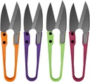 HAISHANG 4 Pack Bonsai Pruning Scissors, Small Pruning Shears, Bud and Leaf Trimmer, Yarn Thread Snips, Garden Plants, Gardening Clippers Flower, Stainless Steel Pruners Trimmers Supplies