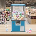 Bulk Vending Machine Commercial Gumball Machine for 4.5-5cm Balls Capsule Toys Dispenser Machine 25 Cents Coin Operated Vending Machine Candy Machine Dispenser for Selling Small Capsule Toys (Blue)