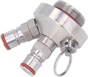 AMONIDA Double Lock Mini Keg Dispenser 2L Stainless Steel 3.6L 4L Beer 5L Barrel Spear with Growler Thread for Growlerwerk Kegs & Kegging