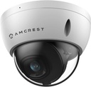 Amcrest 5MP POE Camera, Outdoor Vandal Dome Security POE IP Camera, 5-Megapixel, 98ft NightVision, 2.8mm Lens, IP67, IK10 Resistance, MicroSD 256GB (Sold Separately), Cloud, NVR (IP5M-D1188EW-AI-V3)