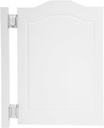 Swinging Door,Cafe Swinging Doors,Premade Interior Doors,Louvered Door,Solid Wood Swing Door,Porch Entrance Swinging Door with Spring Hinges for Kitchen Entrance,White,24 * 36in
