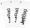 Jet Bag Mono - (Set of 3) The Original Reusable, Protective and Absorbent Bottle Bags for Wine, Growlers or other Liquids Made in the USA!,White