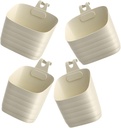 Unomor 4pcs Wall Hanging Baskets Storage Baskets Wall Decor for Kitchen Bathroom