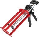 Epoxy Gun Dual Component 400ml – Manual 1:1 & 2:1 Ratio Adhesive Applicator for Epoxy, Urethane, Acrylic,High-Thrust 2-Part Adhesive Gun for Panel Bonding, Structural & Plastic Repair,Red