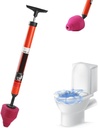 Pipiman High-Pressure Toilet Plunger – 2025 Heavy-Duty Clog Remover for Toilets, Sinks, Bathtubs, and Kitchen Drains, Powerful Air Drain Blaster for Clogged Toilets Unclogging Tool (1PC)