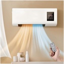 Wall Mounted Hot and Cold Air Conditioner with Remote Control, Portable 2 in 1 Air Conditioner with Timer Control, Ductless Air Conditioner for Bedroom, Living Room, Office