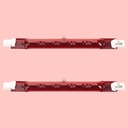 Chicken Coop Heat Lamp Tubes – 2-Pack Replacement Heating Tubes for 250W Chicken Coop Heater, Outdoor Heater Accessories, Heat Lamp Not Included