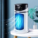 Personal Portable Air Conditioner - USB Cooler with 5-Speed, Mini Refrigeration Water-cooled Small AC Unit LED Light, 300ml Water Tank Evaporative for Room Office Camping (A), 9.3INCH