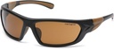 Carhartt Gear CHB291 Carbondale Antique Mirror Polarized Lens - One Size Fits All - Black