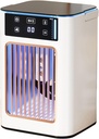 Miniature Desktop Humidifying Air Conditioning Fan USB Rechargeable 900ML Water Tanks Cooling Fan with Breathing Light