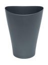 Rubbermaid Spa Works Vanity Wastebasket Home/Bathroom/Office Use Small 2.25 Gallon Plastic Gunmetal Blue Home/Kitchen/Garage/Apartment/Office