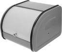 Metal Bread Box Lid Kitchen Countertop Storage Container Airtight Food Organizer for Fresh Loaves Sturdy Stainless Steel Rustproof and Easy to Clean