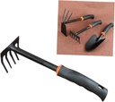 Angoily Household Tools Hand Tiller Rake Gardening Tiller Lawn Rake Metal Garden Tools Hand s Grass Small Mini Metal Aerator