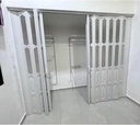Customizable Bifold Doors, Accordion Door with Handles Acrylic Glass Screws, Interior Room Divider Sliding Door/Closet Doors for Storeroom Basement Kitchen(26x71in(66x180cm))