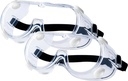 2-Pack Safety Goggles, Anti-Fog Lab Goggles, Over Glasses Safety Glasses for Chemistry Lab, Mowing, Woodworking, Painting, Construction, Industrial Use