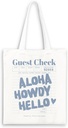 Blue Preppy Tote Bag, Trendy Guest Check Canvas Tote Bag, Preppy Canvas Tote Bag Aesthetic, Trendy Gifts for Women, Blue Tote Bags for Women, Reusable Grocery Bags Shopping Bags