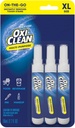 OxiClean On The Go Stain Remover Pen for Clothes, Portable Instant Travel Size Stick, Safe Cloth Stain Remover for Makeup Food and Drink, Stain Pen for Clothes, Pack of 3
