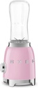 SMEG 50's Retro Style Personal Blender with Backlit Knob and Two 600 ML BPA Free bottles PBF01PKUS Pink