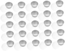 SECFOU 25pcs Foil Dessert Cups with Lids Transparent Cover Mousse Pudding Containers for Ice Cream Cheese Cake Yogurt High-grade Dishwasher Safe Heat Resistant up