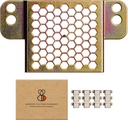 50 Pcs Picture Hanging Kit, The Ultimate Picture Hangers for Wood Frames and Canvases, for use on Drywall, Requires No Measuring or Moving Hardware to Hang Artwork, Hangs 6 Frames