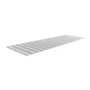 Decking, Galv Wire, 72In, 24In, 500 Lb. Cap