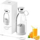 Portable Blender for Fresh Juice, 2025 New Portable Blender for Shakes and Smoothies with Travel Cup and Lid, Durable Stainless Steel Blades for Juice Blending Performance, Personal Mixer (White)