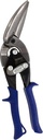 MIDWEST Power Cutters Long Cut Snip - Straight Cut Offset Tin Cutting Shears with Forged Blade & KUSH'N-POWER Comfort Grips - MWT-6516