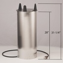 Lakeside 6009 Food Service Regular Heated Drop-in Plate Dispenser, Stainless Steel (Fully Assembled)