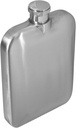 OUNONA 6oz Portable Stainless Steel Flask for Outdoor Use Compact and Lightweight Hip Flask for Liquor Whiskey Wine Stylish Matte Finish for Men and Women for Picnics Travel and Camping