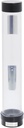 Grey Tinted Plastic Tube Ice Cream Cone Dispenser - 19" L x 3 1/8" Dia