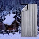 Winter Thermal Insulated Door Curtain, Doorway Screen Cover Privacy Blackout,Heavy Duty Soundproof Cold Protection Temporary Door Divider for Patio, Kitchen, Bedroom, Air Conditioner Room