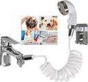Sink Hose Sprayer Attachment for Faucet,Shower Head Sink Hose Attachment for Pets Dog Rinse, Hair Washing Rooms, Kitchens, Bathrooms, Laundry Rooms