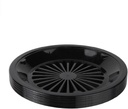Trenton Gifts 10-Inch Reusable Plastic Paper Plate Holders, Picnic Supplies (12 Set - Black)