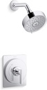 Kohler KTS35916-4G-CP Castia by Studio McGee Shower Only Trim Package with 1.75 GPM Single Function Shower Head with MasterClean Sprayface Polished Chrome