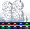 Creatrek Pumpkin Lights with Remote, Jack O Lantern Lights for Pumpkin Decor, Battery Operated Submersible LED Lights for Pond, Bathtub, Hot Tub, Party, 4 Pack