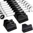 42-Tool Magnetic Wrench Organizer, Customizable Wrench Organizer Set for Tool Box, Wrench Holder for Tool Drawer Storage (Black, 42 PCS)
