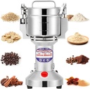 Moongiantgo Grain Mill Grinder Electric 500g Commercial Spice Grinder 2500W Stainless Steel Pulverizer Dry Grinder Grinding Machine (500g Upright, 110V)