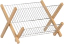 Dish Drying Rack Organization Folding Dish Rack Drying Rack Holder Utensil Drainer Plate Storage Holder Plate Dish Rack Flatware Caddy, 38*26*25cm