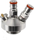 Home Brewing Ball Lock Beer Keg Spear Stainless Steel Keg Coupler 2L/4L/5L Mini Keg & Growler Tap Dispenser for Party Picnic Gathering Brewing Accessories(A)