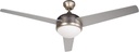 BLACK+DECKER 52 inch Ceiling Fan with Light Kit & Remote Control - 3-Blade - White Frosted Glass