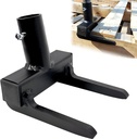 Pallet Buster with Nail Puller, Deck Wrecker Pry Bar, Heavy Duty Pallet Deck Board Removal Tool without Handle, Industrial Breaker Bar for Removing or Tearing Down Woods, Black