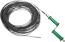 HARFINGTON Drain Cable 2/5" (10mm) Dia. 65.7ft Manual Drain Cleaning Auger Cables with Drill Connector Flexible Spring Unclog Hair for Bathroom Kitchen Toilet Bathtub Sewer Sink