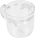 Glass Milk Cup Polar Bear Cup Drinking Mug Easy to Clean Long Period Comfort