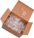 Dessert Cups Chocolate Holder Case 50pcs Chocolate Truffle Wrapping Cup Plastic Transparent Round Chocolate Candy Box Small Muffin Holder Gift Wrapping Paper