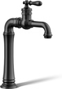 Kohler 72763-9M-BL Artifacts® Gentleman's® Single-Handle Bathroom Sink Faucet, 1.2 gpm, Matte Black