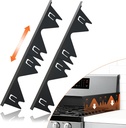 Stainless Steel Stove Gap Covers (2PCS),Stove Gap Filler,Range Trim Kit,Stove Guard for Kitchen Oven Gap Between Stovetop and Counter,Easy Clean Heat Resistant,Adjustable Length 13.8'' to 27.5'',Black