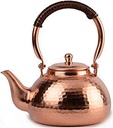 1.3L Copper Tea Kettle, Tea Pots for Stove, Coffee Kettle for Induction Cooker, Teapots Coffee Servers Kettles Tea Machines