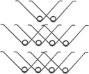 Wakauto 10Pcs Shaped Pruner Springs Replacement for Hand Pruning Shears Stainless Steel Garden Tool Springs Easy to Install for Shears Maintenance